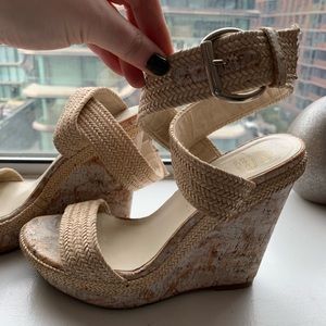 Stuart Weitzman for Scoop Wedge Sandal